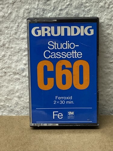 Grundig c60 studio cassette - grundig, studio-cassette