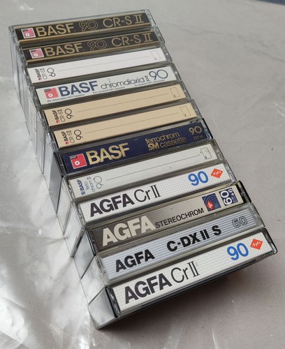 12x basf und agfa audio - und, agfa,