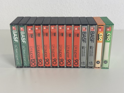 13x basf kassetten cassettes - /,